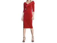 zara red velvet dress